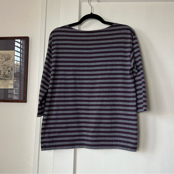 Marimekko Grey & Purple Striped Tunic Tee - Picture 6 of 6